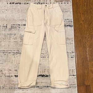 White Fox Boutique Men's Beige Cargo Pants